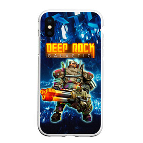 Чехол для iPhone XS Max матовый с принтом Deep Rock Galactic / Gunner в Екатеринбурге, Силикон | Область печати: задняя сторона чехла, без боковых панелей | deep rock galactic | drg | dwarf | gnome | gunner | гном | дип рок галактик | добыча минералов | космические шахтеры | стрелок