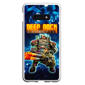 Чехол для Samsung S10E с принтом Deep Rock Galactic / Gunner в Екатеринбурге, Силикон | Область печати: задняя сторона чехла, без боковых панелей | deep rock galactic | drg | dwarf | gnome | gunner | гном | дип рок галактик | добыча минералов | космические шахтеры | стрелок