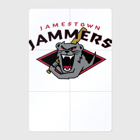 Магнитный плакат 2Х3 с принтом Jamestown Jammers - baseball team в Екатеринбурге, Полимерный материал с магнитным слоем | 6 деталей размером 9*9 см | baseball | bat | eyes | fangs | hype | jamestown | monster | team | usa | бейсбол | бита | глаза | глушитель | клыки | монстр | сша | хайп