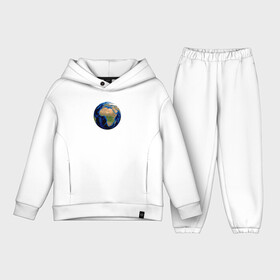 Детский костюм хлопок Oversize с принтом планета солнечной системы земля в Екатеринбурге,  |  | астрономия | вселенная | континент | космос | мир | океан | планета | шар
