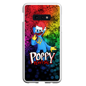 Чехол для Samsung S10E с принтом POPPY PLAYTIME НОВОГОДНИЙ ПОППИ ПЛЕЙТАЙМ в Екатеринбурге, Силикон | Область печати: задняя сторона чехла, без боковых панелей | poppy playtime | игра | монстр | плэйтайм | попи плей тайм | попи плэй тайм | попиплейтам | попиплэйтайм | поппи плейтайм | поппиплэйтайм | хагги вагги | хаги ваги | хоррор