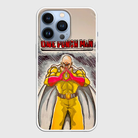 Чехол для iPhone 13 Pro с принтом Сайтама циклоп One Punch Man в Екатеринбурге,  |  | hagemanto | one punch man | one punchman | onepunchman | saitama | sensei | аниме | ван панч мен | ванпанчмен | лысый плащ | манга | сайтама | сильнейший человек | учитель | человек одинудар | человек одного удара