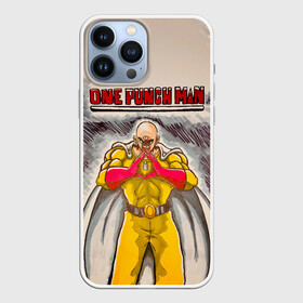 Чехол для iPhone 13 Pro Max с принтом Сайтама циклоп One Punch Man в Екатеринбурге,  |  | hagemanto | one punch man | one punchman | onepunchman | saitama | sensei | аниме | ван панч мен | ванпанчмен | лысый плащ | манга | сайтама | сильнейший человек | учитель | человек одинудар | человек одного удара