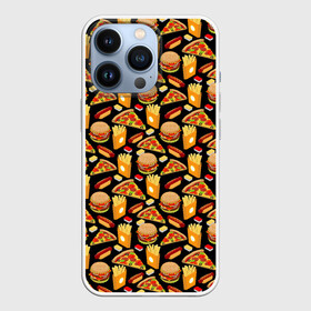Чехол для iPhone 13 Pro с принтом Fast Food (Фастфуд) в Екатеринбурге,  |  | burger | cheeseburger | fast food | hamburger | hot dog | pizza | taco burrito | блюдо | бургер | быстрое питание | гамбургер | еда | жратва | завтрак | корм | кушанье | макдоналдс | обед | перекус | пицца | пища | повар