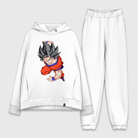 Женский костюм хлопок Oversize с принтом Son Goku (Dragon Ball Z) в Екатеринбурге,  |  | anime | dragonball | goku | аниме | анимэ | гоку | драконий | жемчуг | манга