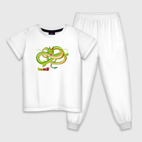 Детская пижама хлопок с принтом Shenron (Dragon Ball Z) в Екатеринбурге, 100% хлопок |  брюки и футболка прямого кроя, без карманов, на брюках мягкая резинка на поясе и по низу штанин
 | anime | dragonball | аниме | анимэ | драконий | жемчуг | манга