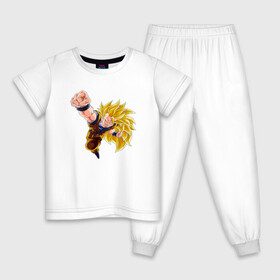 Детская пижама хлопок с принтом Dragon Ball Z Драконий жемчуг Z в Екатеринбурге, 100% хлопок |  брюки и футболка прямого кроя, без карманов, на брюках мягкая резинка на поясе и по низу штанин
 | anime | dragonball | goku | аниме | анимэ | гоку | драконий | жемчуг | манга