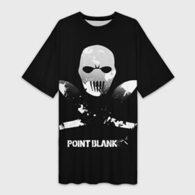 Платье-футболка 3D с принтом Point Blank Free Rebels в Екатеринбурге,  |  | ctforce | free rebels | point blank | project blackout | динозавр | игры | миротворец | повстанец
