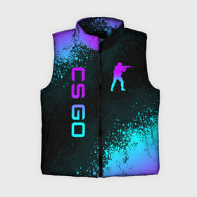 Женский жилет утепленный 3D с принтом CS GO NEON SYMBOL STYLE SKIN   КС ГО НЕОН в Екатеринбурге,  |  | Тематика изображения на принте: astralis | awp | counter strike | cs go | cs go global offensive | csgo | cyrex | faze clan | hyper beast | neon | rush b | team liquid | астралис | кс го | неон | раш би | сайрекс | тим ликвид | фейз клан | хайпер бист | хайпербист