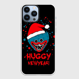 Чехол для iPhone 13 Pro Max с принтом Huggy New Year   Poppy Playtime новогодний Хагги Вагги в Екатеринбурге,  |  | happy new year | huggy new year | huggy wuggy | poppy playtime | игры | монстр | новогодний | новый год | поппи плейтайм | с новым годом | синий | хагги вагги | хуги вуги