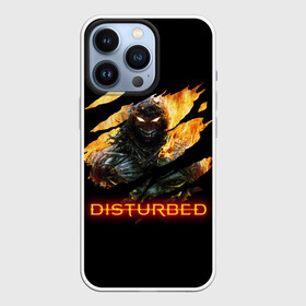 Чехол для iPhone 13 Pro с принтом DISTURBED DEMON FIRE | ДЕМОН В ОГНЕ в Екатеринбурге,  |  | disturbed | fire | flame | heavy metal | rock | the guy | группы | метал | огонь | пламя | рок