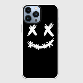 Чехол для iPhone 13 Pro Max с принтом Fake smile в Екатеринбурге,  |  | brush strokes | crosses | fake smile | scary | smile | кресты | мазки кистью | смайл | страшная | фальшивая улыбка