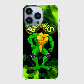 Чехол для iPhone 13 Pro с принтом Battletoads Rash в Екатеринбурге,  |  | Тематика изображения на принте: battle toads | battletoads | frog | rash | toad | батл тодс | батлтоадс | батлтодс | боевые жабы | жаба | лягушка | реш | рэш