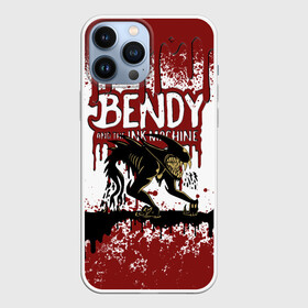 Чехол для iPhone 13 Pro Max с принтом BLOOD | BLACK AND WHITE | BENDY AND THE INK MACHINE в Екатеринбурге,  |  | bendy | bendy and the ink machine | бенди | бенди и чернильная машина | большие чудеса | взлёты и падения | движущиеся картинки | последняя бобина | старая песня