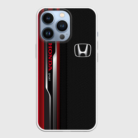 Чехол для iPhone 13 Pro с принтом HONDA Sport (carbon texture)   Хонда Спорт (текстура карбон) в Екатеринбурге,  |  | auto | autosport | avto | car | honda | race | street racing | авто | автоспорт | гонки | карбон | марка | машина | тачка | хонда