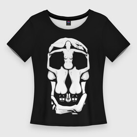 Женская футболка 3D Slim с принтом Voluptas Mors  Salvador Dali в Екатеринбурге,  |  | dali | mors | salvador | skull | voluptas | дали | испания | испанский | картина | сальвадор | художник | череп