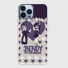 Чехол для iPhone 13 Pro Max с принтом Alice Angel and Bendy | Love в Екатеринбурге,  |  | alice angel | bendy | bendy and the ink machine | love | ангел алиса | бенди | бенди и чернильная машина | большие чудеса | взлёты и падения | движущиеся картинки | последняя бобина | сердечки | сердца | старая песня