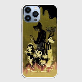 Чехол для iPhone 13 Pro Max с принтом FRIEND BENDY AND THE INK MACHINE в Екатеринбурге,  |  | alice angel | bendy | bendy and the ink machine | ангел алиса | бенди | бенди и чернильная машина | большие чудеса | взлёты и падения | движущиеся картинки | последняя бобина | старая песня