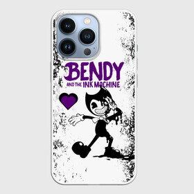 Чехол для iPhone 13 Pro с принтом HEART | BENDY AND THE INK MACHINE в Екатеринбурге,  |  | bendy | bendy and the ink machine | heart | бенди | бенди и чернильная машина | большие чудеса | взлёты и падения | движущиеся картинки | последняя бобина | сердечко | сердце | старая песня