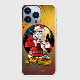 Чехол для iPhone 13 Pro с принтом SANTA LOVE YOU | NEW YEAR в Екатеринбурге,  |  | Тематика изображения на принте: 2022 | affect | christmas | frost | love | new year | santa claus | дед мороз | дедушка мороз | любимая | любимый | любовь | мороз | надписи | надпись | наступающий год | новогодний | новый год | рождественский | рождество