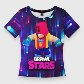 Женская футболка 3D Slim с принтом GROM BRAWL STARS ГРОМ БРАВЛ СТАРС в Екатеринбурге,  |  | brawl | brawl stars | brawlstars | grom | бравлстарс | гром