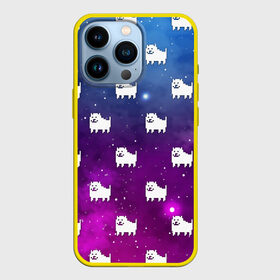 Чехол для iPhone 13 Pro с принтом UNDERTALE DOGS PATTERN SPACE в Екатеринбурге,  |  | asriel dreemurr | chara | dog | frisk | galaxy | gaster blaster | heart | neon | sans | space | undertale | азриэль дримурр | андертейл | галактика | гастер | космос | меттатон | неон | санс | сердце | собака | фриск | чара