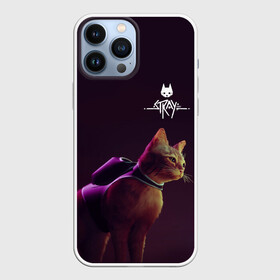 Чехол для iPhone 13 Pro Max с принтом Stray | Боевой котик в Екатеринбурге,  |  | cat | game | stray | игра | игра про кота | кот | стрей