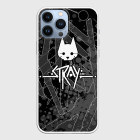 Чехол для iPhone 13 Pro Max с принтом Stray  кот бродяга в Екатеринбурге,  |  | adventure | cat | computer game | emblem | inscription | kitten | logo | lost | stray | tramp | бродяга | заблудший | компьютерная игра | кот | котёнок | логотип | надпись | приключения | эмблема