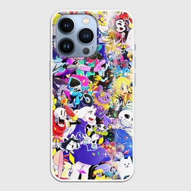 Чехол для iPhone 13 Pro с принтом UNDERTALE PATTERN HEROES, ВСЕ ГЕРОИ ИГРЫ в Екатеринбурге,  |  | asriel dreemurr | chara | frisk | gaster blaster | heart | sans | undertale | азриэль дримурр | андертейл | гастер | меттатон | санс | сердце | фриск | чара