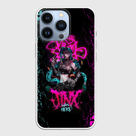 Чехол для iPhone 13 Pro с принтом JINX ARCANE LEAGUE OF LEGENDS, КРАСКИ в Екатеринбурге,  |  | akali | arcane | fan | fan art | hero | jinx | kda | kda mask | league of legends | lol | moba | paints | акали | аркейн | брызги | герой | джинкс | кда | краски | лига легенд | лол | моба