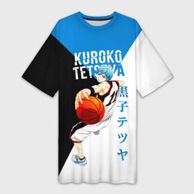 Платье-футболка 3D с принтом Тецуя Куроко  Баскетбол Куроко в Екатеринбурге,  |  | kuroko | kuroko no basuke | kuroko tetsuya | tetsuya | vorpal swords | аниме | баскетбол куроко | куроко | манга | поколение чудес | призрачный шестой игрок | сейрин | тейко | тецуя | тецуя куроко