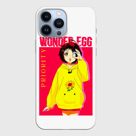 Чехол для iPhone 13 Pro Max с принтом Priority Wonder Egg в Екатеринбурге,  |  | Тематика изображения на принте: ai | ai ohto | ai ooto | egg | ohto | ooto | priority | wonder | wonder egg priority | ай | ай ото | ай отто | аниме | манга | ото | отто | приоритет чудояйца
