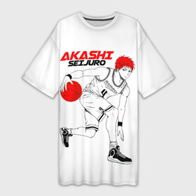 Платье-футболка 3D с принтом Akashi Seijuro  Kuroko no Basuke в Екатеринбурге,  |  | akashi | akashi seijuro | kuroko no basuke | seijuro | vorpal swords | акаши | аниме | баскетбол куроко | манга | ракузан | сейджуро | сейджуро акаши | тейко