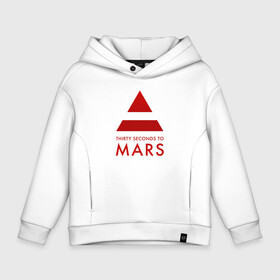 Детское худи Oversize хлопок с принтом [30 Seconds to Mars]   Рок в Екатеринбурге, френч-терри — 70% хлопок, 30% полиэстер. Мягкий теплый начес внутри —100% хлопок | боковые карманы, эластичные манжеты и нижняя кромка, капюшон на магнитной кнопке | 30 seconds to mars | 30 секунд до марса | джаред лето | музыка | рок