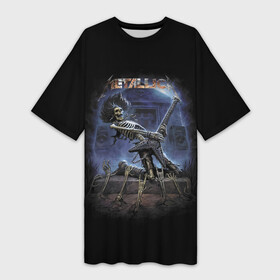 Платье-футболка 3D с принтом Metallica  thrash metal Hard rock в Екатеринбурге,  |  | bones | concert | fingers | group | guitar | hype | metallica | music | skeleton | skull | thrash metal | tomb | выступление | гитара | группа | жест | концерт | кости | металлика | музыка | пальцы | плита | скелет | трэш метал | хайп | череп