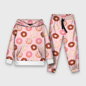 Детский костюм 3D (с толстовкой) с принтом Pink donuts в Екатеринбурге,  |  | confetti | donut | donuts | glaze | pink | powder | shugar | sweet | глазурь | конфетти | пончик | пончики | пудра | розовый | сахар | сладкий