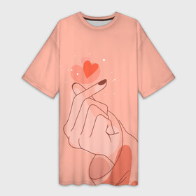 Платье-футболка 3D с принтом ЧУВСТВА ПО ЩЕЛЧКУ (любовь на кончиках пальцев) в Екатеринбурге,  |  | btc | bts | бтс | день всех влюбленных | лобовь | любовь на кончиках пальцев | пальцы | подарок 8 марта | подарок на 8 марта | рука | руки | счелчок | чувства по щелчку