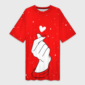 Платье-футболка 3D с принтом ЛЮБОВЬ НА КОНЧИКАХ ПАЛЬЦЕВ в Екатеринбурге,  |  | btc | bts | бтс | день всех влюбленных | лобовь | любовь на кончиках | любовь на кончиках пальцев | пальцы | подарок 8 марта | подарок девушке | подарок жене | подарок на 8 марта | рука | руки | счелчок