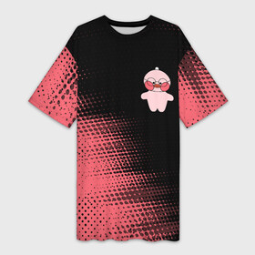 Платье-футболка 3D с принтом LALAFANFAN  РОЗОВАЯ  Абстракция в Екатеринбурге,  |  | duck | fanfan | lala | lalafanfan | игрушка | корейская | лала | лалафанфан | малыш | милота | мягкая | плюшевая | полутона | розовая | утенок | утка | уточка | фанфан