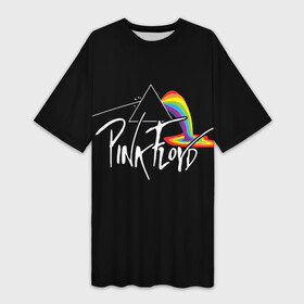 Платье-футболка 3D с принтом PINK FLOYD  ПИНК ФЛОЙД ЛУЖА в Екатеринбурге,  |  | pink floyd | артрок | группа | музыка | пинк флойд | прогрессивный рок | протопрог | психоделический рок | рок | рок группа | спейсрок | эйсидрок | экспериментальный рок