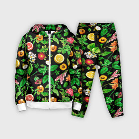 Детский костюм 3D с принтом Фруктовый сад в Екатеринбурге,  |  | абрикосы | лето | листья | овощи | персики | сок | фруктовый сад | фрукты | цветы