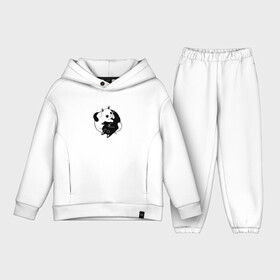 Детский костюм хлопок Oversize с принтом Yin Yang Black And White Cats в Екатеринбурге,  |  | белый | ин ян | инь нь | китайский | кот | котенок | котик | кошка | милый | противоположности | черный | японский