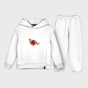 Детский костюм хлопок Oversize с принтом Цветочный дизайн Роза в Екатеринбурге,  |  | бутон | лето | листья | природа | роза | флора | цветы