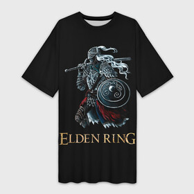 Платье-футболка 3D с принтом Седовласый рыцарь  Elden Ring в Екатеринбурге,  |  | demigod | elden | eternal | knight | logo | marika | queen | radagon | ring | soul | вечная | душа | кольцо | королева | лого | логотип | марика | погасшая | полубог | радагон | ринг | рыцарь | седовласый | элден | элдена