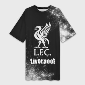 Платье-футболка 3D с принтом ЛИВЕРПУЛЬ  Liverpool  Арт в Екатеринбурге,  |  | club | footbal | liverpool | logo | знак | клуб | краска | краски | ливерпуль | логотип | логотипы | символ | символы | форма | футбол | футбольная | футбольный