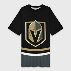 Платье-футболка 3D с принтом Vegas Golden Knights NHL в Екатеринбурге,  |  | golden knights | hockey | nhl | vegas | vegas golden knights | вегас | вегас голден найтс | голден найтс | клуб | лого | логотип | нхл | спорт | хокей | хоккей | хоккейный