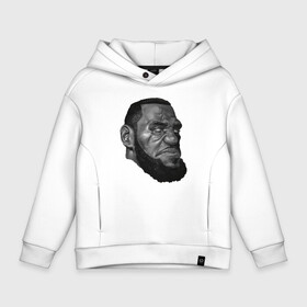 Детское худи Oversize хлопок с принтом Angry LeBron в Екатеринбурге, френч-терри — 70% хлопок, 30% полиэстер. Мягкий теплый начес внутри —100% хлопок | боковые карманы, эластичные манжеты и нижняя кромка, капюшон на магнитной кнопке | basketball | game | james | kt | lakers | lebron | los angeles | nba | sport | баскетбол | баскетболист | джеймс | игра | леброн | лос анджелес | мяч | нба | спорт | спортсмен