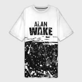 Платье-футболка 3D с принтом Alan Wake  Алан Уэйк. в Екатеринбурге,  |  | alan wake | alan wake remastered | alan wake обзор | alan wake прохождение | алан вейк | алан вейк прохождение | алан уэйк | прохождение