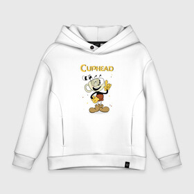 Детское худи Oversize хлопок с принтом Cuphead. Шоу Чашечка в Екатеринбурге, френч-терри — 70% хлопок, 30% полиэстер. Мягкий теплый начес внутри —100% хлопок | боковые карманы, эластичные манжеты и нижняя кромка, капюшон на магнитной кнопке | cuphead | cuphead show | желтый | игра cuphead | капхед | капхед и магмен | капхэд | коричневый | кружечка | кружечка и чаше | купхед | лого cuphead | лого чашечка | логотип cuphead | логотип чашечка | мультфильм