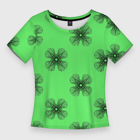 Женская футболка 3D Slim с принтом АБСТРАКТНАЯ ПРИЗМА в Екатеринбурге,  |  | абстракция | геометрический | геометрия | зеленый | калейдоскоп | красочный | минималистский | призма | призма цветов | призматический | психоделический | радуга | розовый | синий | современный